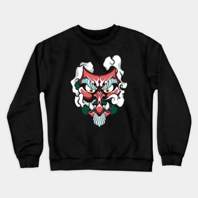 Tengu Crewneck Sweatshirt by Ink.amaral